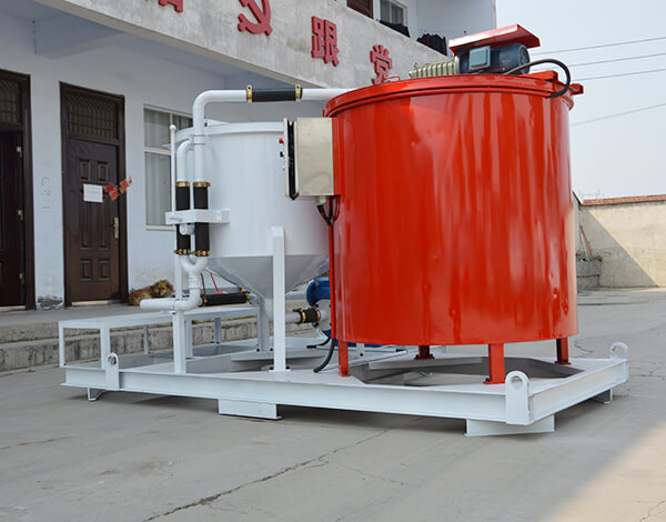 Factory direct sale cement grout mixer and storage machine Indonesia
