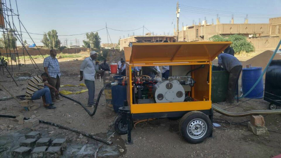 Foam concrete block mixer with pump machine price