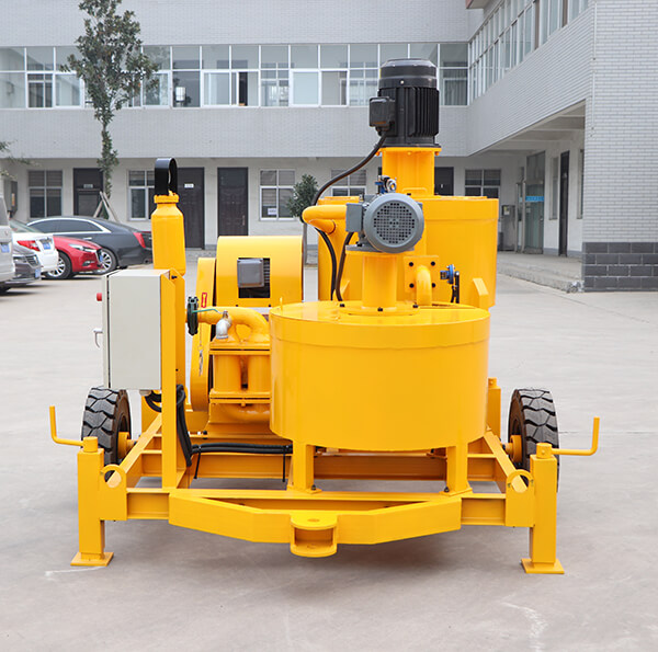 High-pressure grout injection plant for rock