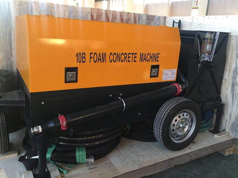 foam concrete block mixer with pump machine price