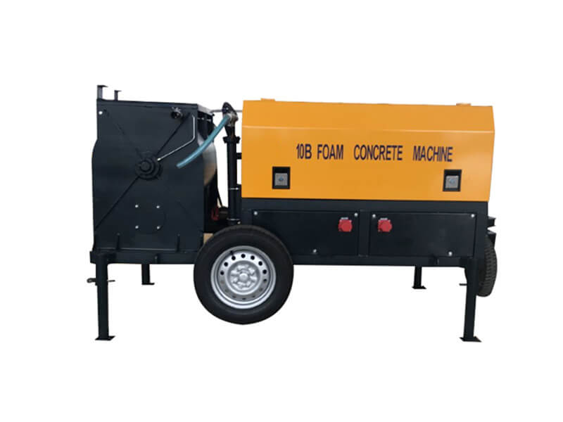 foam concrete block mixer with pump machine price
