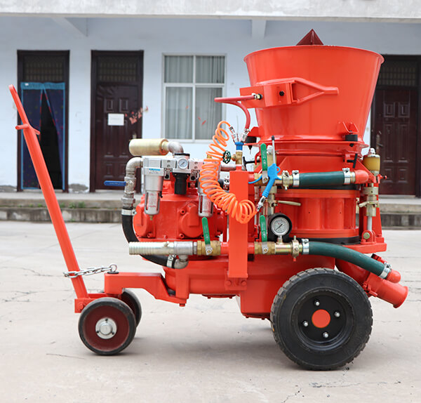 refractory dry mix shotcrete machine in coal mine spraying