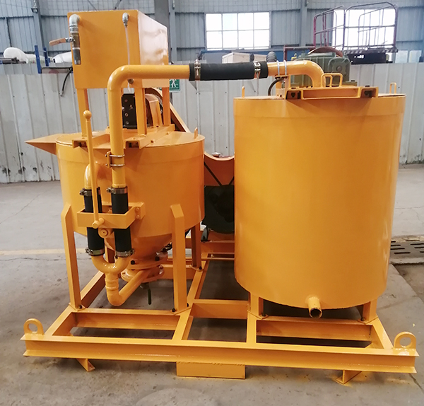 cement grout mixing and agitator machine 
