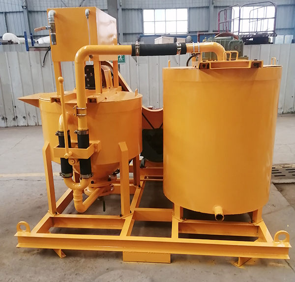cement grout mixing and agitator machine 