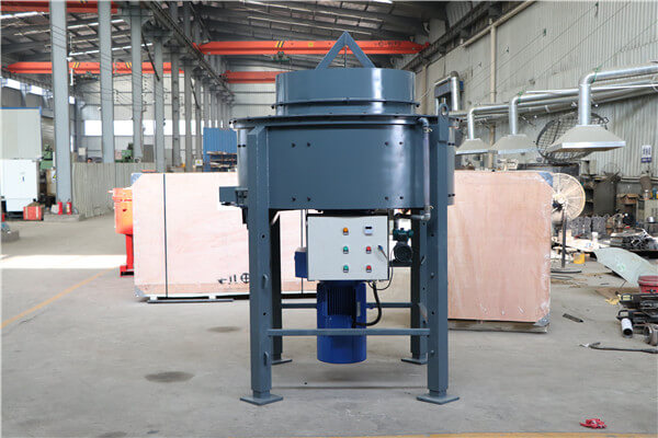 1000kg wear resistant steel line refractory pan mixer