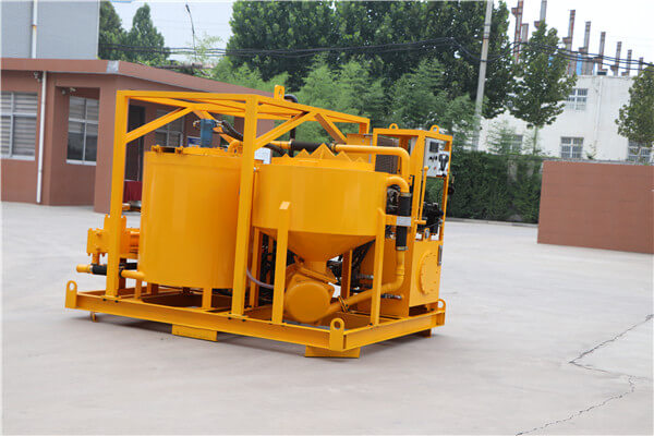 Grout injection plant for foundation reinforcement