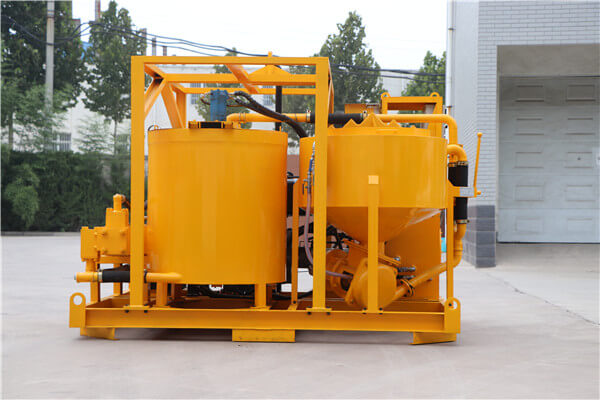 Grout injection plant for foundation reinforcement
