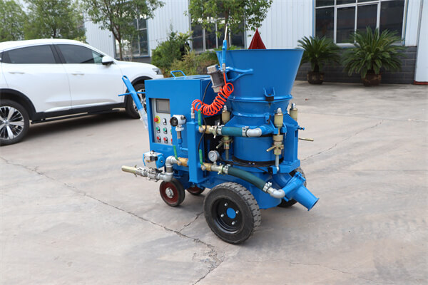 Dry refractory gunning shotcrete machine for sale