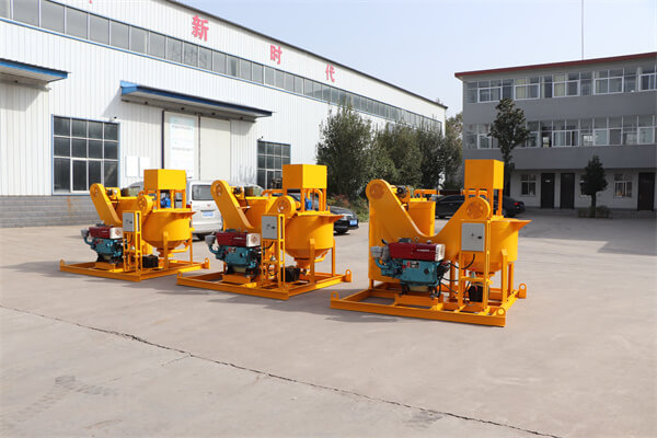 Hydraulic grout mixer machine for cement mixing