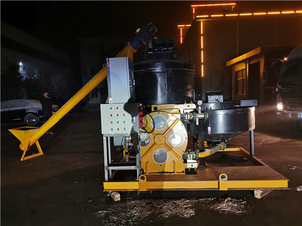 foaming concrete machine with pump