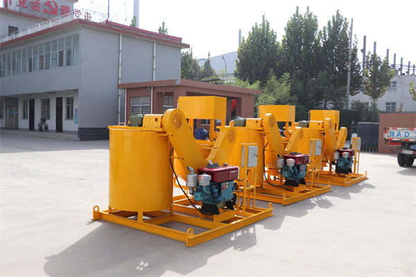 High working efficiency colloidal grout mixer for drill
