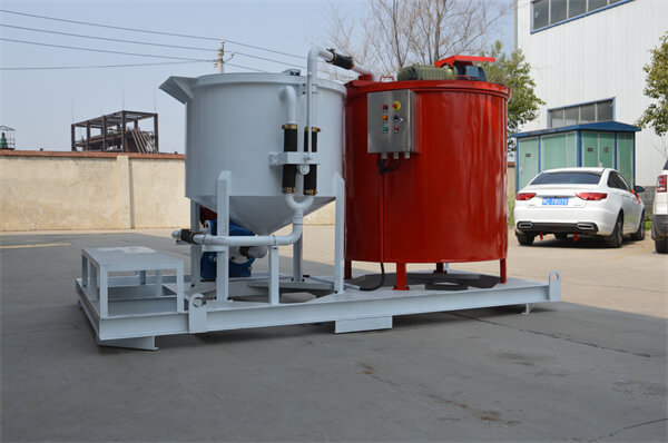 Bentonite grout mixer and storage machine sales