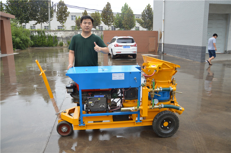 Diesel shotcrete machine used in gold mines in Saudi Arabia